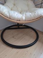 Hangstoel met kussens, Huis en Inrichting, Stoelen, Ophalen, Zo goed als nieuw, Zwart, Eén