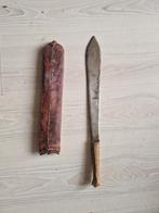 Machete met lederen schede, Verzamelen, Ophalen of Verzenden, Overige soorten, Mes of Dolk