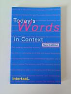 Today's Words in Context. New Edition., Boeken, Ophalen of Verzenden, Zo goed als nieuw