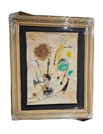 Theo Wolvecamp abstracte compositie (1925-1992) beschikbaar voor biedingen