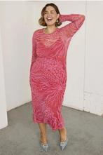 ZGAN Stretchy lange roze meshjurk NEVER FULLY DRESSED 44/46, Verzenden, Zo goed als nieuw, Roze, Jurk