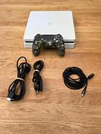 PS4 slim white 500GB, Spelcomputers en Games, Spelcomputers | Sony PlayStation 4, 500 GB, Refurbished, Ophalen of Verzenden, Met 1 controller