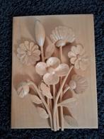 Houtsnijwerk bloemen, Antiek en Kunst, Ophalen of Verzenden