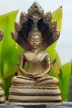 Thai Buddha Naga,Boeddha met 7 koppige cobra slang, Nieuw, Ophalen