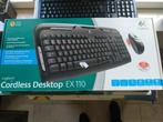 Nieuw Logitech EX110 toetsenbord met muis draadloos, Ophalen, Logitech, Nieuw, Draadloos