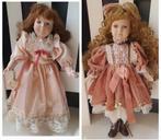 Twee Oude Porseleinen Poppen Verzamelen, Verzamelen, Poppen, Ophalen of Verzenden, Gebruikt, Pop