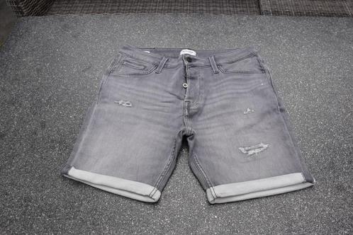 Jeansshort Jack&Jones maat L, Kleding | Heren, Spijkerbroeken en Jeans, Zo goed als nieuw, W33 - W34 (confectie 48/50), Grijs