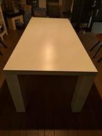 Witte eettafel 200x90, Ophalen, Gebruikt, 50 tot 100 cm, Vijf personen of meer