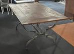 Eettafel gietijzer robuust, Antiek en Kunst, Antiek | Meubels | Tafels, Ophalen of Verzenden
