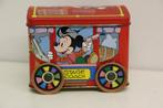 Vintage Disney Stagecoach blik met draaiende wielen., Ophalen of Verzenden, Mickey Mouse, Gebruikt