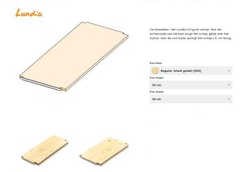 Lundia schap 50x30 regulier gelakt in zeer nette staat beschikbaar voor biedingen
