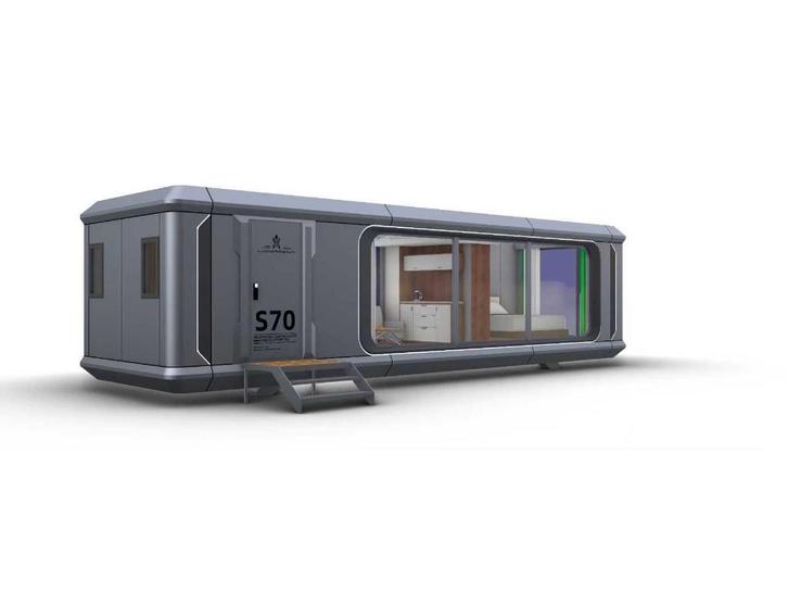 Moderne Woonunit/Tiny-House Compleet gemeubileerd Smart home, Huizen en Kamers, Recreatiewoningen te koop, A++++