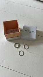 Ti Sento milano ringen 3x, Ophalen, Zo goed als nieuw, Zilver, Dame