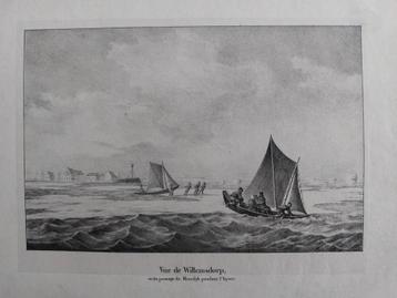 21 / Vue de Willemsdorp - Moerdijk prent uit 1825 beschikbaar voor biedingen