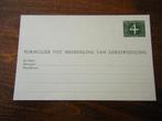 K17 - Adreswijziging Nederland - 4 cent - 2, Postzegels en Munten, Ophalen of Verzenden