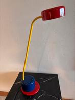 Vintage Tafellamp Rood/Geel, Ophalen, Gebruikt, Metaal, Minder dan 50 cm