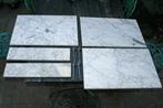 Antieke marmeren  wastafelplaten (3x) en planchetten (2x), Ophalen, Gebruikt, Steen, Wastafel