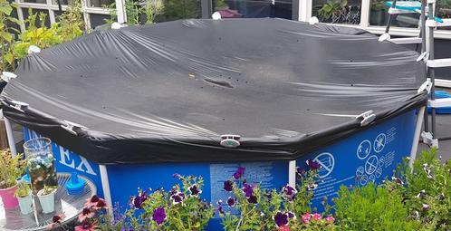 Afdekhoes 305 cm voor Intex zwembad met metalen frame, Tuin en Terras, Zwembad-toebehoren, Gebruikt, Afdekzeil, Ophalen
