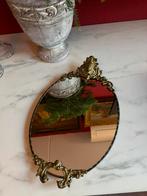 Brocante spiegel, Ophalen, Ovaal, Minder dan 50 cm, Minder dan 100 cm