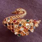 Zwaan Pin Broche met Prachtige Steentjes, Overige materialen, Verzenden, Minder dan 4 cm, Zo goed als nieuw