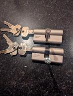 2x DOM 333 Plura Cilinders Gelijksluitend + 6 Sleutels, Doe-het-zelf en Verbouw, Hang- en Sluitwerk, Ophalen of Verzenden, Slot