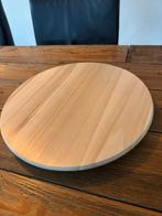 * nieuw * houten draaiplateau voor borreltafel -serveerplank, Ophalen of Verzenden, Nieuw, Rond, Hout