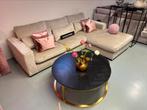 Luxe Velvet Teddy Loungebank Costa Beige 280x195cm NIEUW NEW, 250 tot 300 cm, Info@oosterbaanwonen.nl, Hoekbank, Nieuw