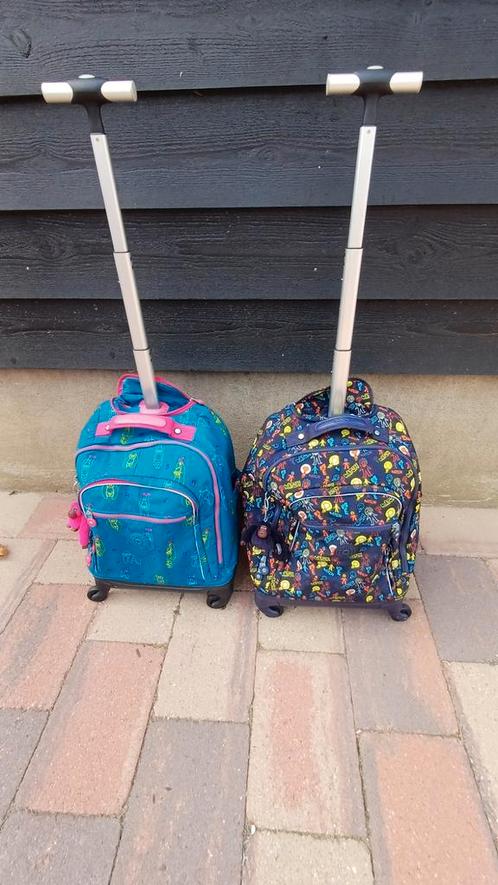 Kipling Trolley Echo, rugzak, Sieraden, Tassen en Uiterlijk, Tassen | Schooltassen, Zo goed als nieuw, Rugtas, 30 tot 40 cm, 30 tot 40 cm