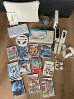 Wii compleet, Spelcomputers en Games, Spelcomputers | Nintendo Wii, Ophalen, Zo goed als nieuw, Met 2 controllers
