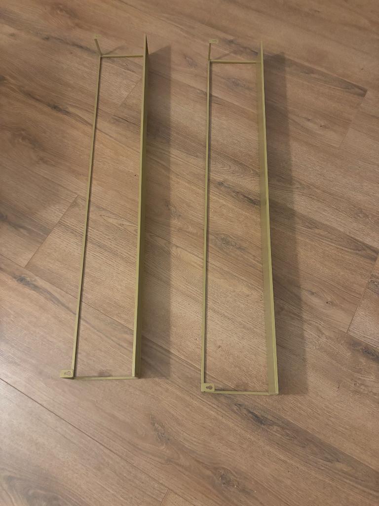 Brons/gouden wandplank (2x), Ophalen, Zo goed als nieuw