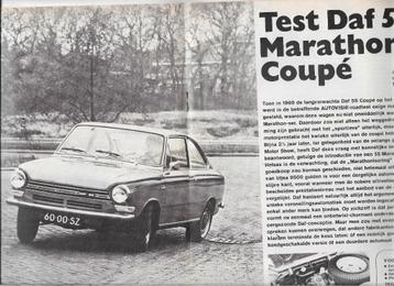 Roadtest DAF 55 Marathon Coupé, Autovisie 1971. beschikbaar voor biedingen
