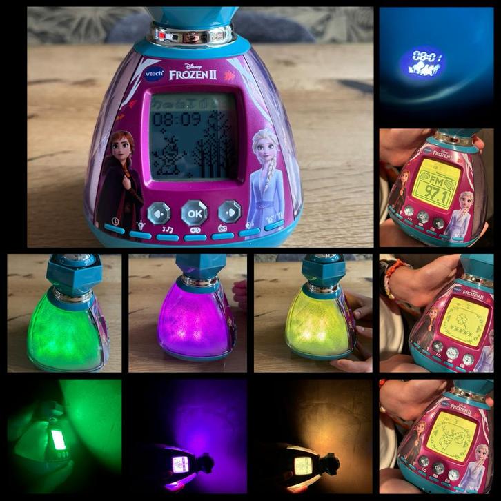 Vtech Kidimagic wekker projector Frozen 2 | mooie staat, Kinderen en Baby's, Speelgoed | Vtech, Zo goed als nieuw, 4 tot 6 jaar