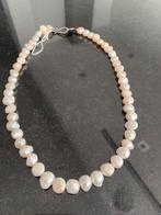 Zoetwater barokke parels wit- parelmoer vintage, Ophalen of Verzenden, Zo goed als nieuw, Wit, Overige materialen