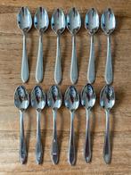 12x Vintage Sola GZ puntfilet mokka likeurlepeltjes lepeltje, Antiek en Kunst, Antiek | Bestek, Ophalen of Verzenden