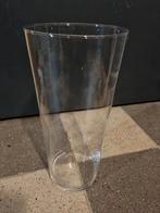 Vaas van glas 38 cm hoog, Huis en Inrichting, Woonaccessoires | Vazen, Ophalen, Gebruikt, Overige kleuren, Glas