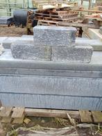 28x Muurblokken Wallblock Tumbled Antraciet 15x15x30 cm, Ophalen, Overige typen, Nieuw, Minder dan 5 m²