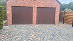 2 st kantelpoorten garage met afkasting, Ophalen, Gebruikt, Garagedeur, Hout