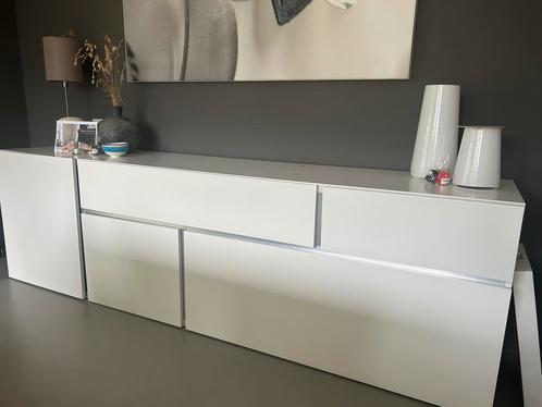 Dressoir wit, Huis en Inrichting, Kasten | Dressoirs, Gebruikt, 200 cm of meer, 25 tot 50 cm, Met lade(s), Met deur(en), Met plank(en)