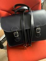Schooltas van leer, Sieraden, Tassen en Uiterlijk, Tassen | Schooltassen, Ophalen of Verzenden, Gebruikt, Blauw, Leer