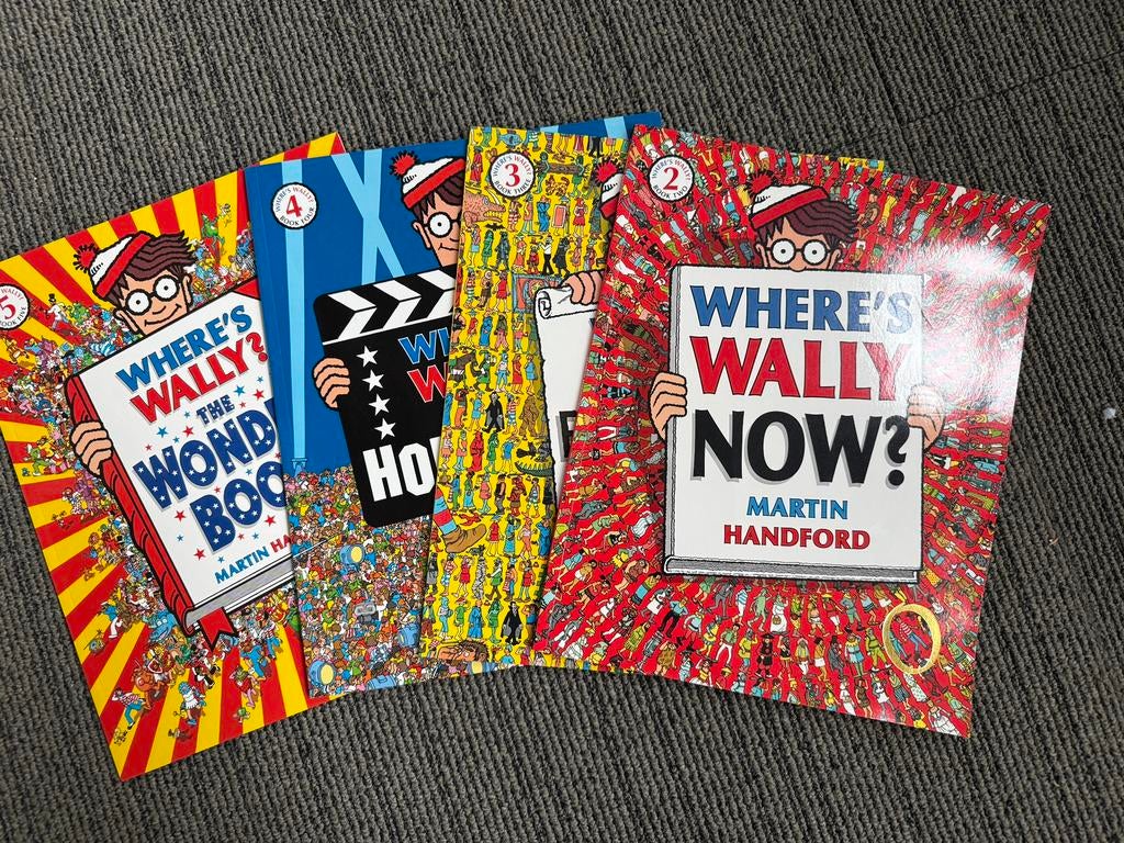 Waar is wally, where is wally 4 boeken groot formaat, Ophalen of Verzenden, Zo goed als nieuw