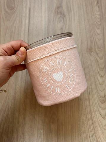 Bloempot / Windlicht - Roze beschikbaar voor biedingen