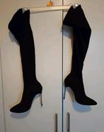 Lange laarzen met naaldhak 37, Kleding | Dames, Schoenen, Ophalen of Verzenden, Zo goed als nieuw, Zwart, Hoge laarzen