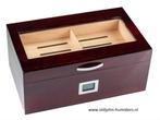 BOOKWILL HUMIDOR KERSENHOUT HOOGGLANS DIGITAL 75 SIGAREN h04, Verzenden, Nieuw, Tabaksdoos of Verpakking