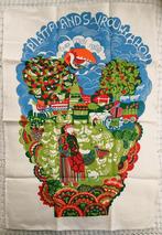 vintage theedoek folklore boerderij, Huis en Inrichting, Keuken | Textiel, Ophalen of Verzenden, Nieuw, Theedoek of Handdoek