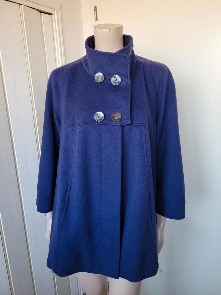 Marina Rinaldi wollen jas kort paars maat 44/46, Kleding | Dames, Jassen | Winter, Zo goed als nieuw, Maat 42/44 (L), Paars, Ophalen of Verzenden