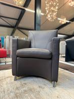 Leolux Dolcinea Fauteuil Senso bruin leer Design stoel