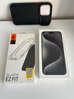 Iphone 15 Pro Max hoesje + doos, Zwart, IPhone 15 Pro Max, Zo goed als nieuw, Ophalen