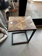 Bijzettafel riviera maison shelter island, 45 tot 60 cm, Minder dan 55 cm, Gebruikt, Vierkant