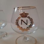 Napoleon cognacglas met lauwerkrans en kroontje 2 stuks, Ophalen of Verzenden