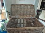 Rieten mand, Huis en Inrichting, Ophalen, Gebruikt, Rechthoekig, Riet